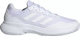 Мужские теннисные кроссовки Adidas Gamecourt 2, белый 21adimgmcrt2blkwhsom | white/white/silver