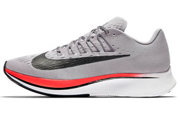 Кроссовки Zoom Fly 1 женские с низким верхом серые/черные/оранжевые Nike 897821-516