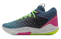 Баскетбольные кроссовки Havoc 5 унисекс средней высоты, зеленые/розовые Under Armour 3025605-300