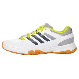 Кроссовки для бадминтона Quick Force 3 унисекс с низким верхом, белые/зеленые Adidas b26432 | white/green