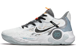 Баскетбольные кроссовки Trey 5 унисекс средней высоты, белые/серые Nike cw3402-011(teamm-时速蓝) | gray
