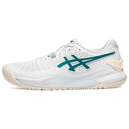 Кроссовки Asics Gel-Resolution 9 Tennis Shoes Women's Low-top White/green, зеленый 1042a246-101 | white/gridge/patinagreen