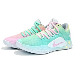 Баскетбольные кроссовки Hyperdunk X Basketball Shoes Men Low-Top Cyan Pink Nike, голубой/розовый ar0465-100(team479-桃桃薄荷) | cyan pink