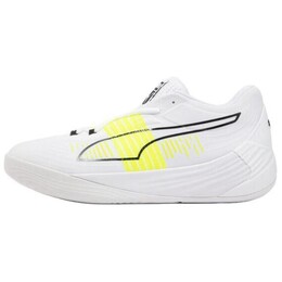 Баскетбольные кроссовки Fusion Nitro унисекс с низким верхом белого/желтого цвета Puma 195514-12 | white/yellow