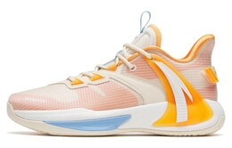 Баскетбольные кроссовки Swoosh 2.0 мужские с низким верхом цвета мел белый/черный/полу-ударно-оранжевый Anta 112311602-4