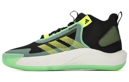 Баскетбольные кроссовки Adizero Select унисекс средней высоты, зеленые/черные Adidas ie9263