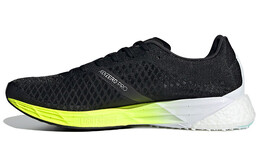 Кроссовки Adizero мужские с низким верхом, черные/серебристые/зеленые Adidas fy0099