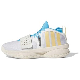 Кроссовки Adidas Dame 8 EXTPLY Cloud White Oat Cream White, белый/черный if1514 | white/black/sail/game royal