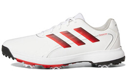 Кроссовки для гольфа Traxion мужские с низким верхом, белые/красные Adidas gv9674