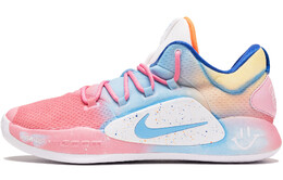 Баскетбольные кроссовки Hyperdunk X мужские с низким верхом, синие/розовые Nike fb7163-181(teamf-笑脸棉花糖) | pink