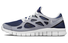 Кроссовки для бега Free Run 2.0 мужские с низким верхом, синие/серые Nike 537732-407