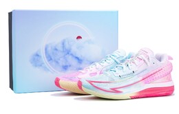 Баскетбольные кроссовки Fengmang 1 Basketball Shoes Men Low-Top Blue/Pink Anta 112431104-5(team柒-锋芒棉花糖渐变) | blue/pink