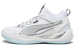 Баскетбольные кроссовки Puma Playmaker унисекс, White/Silver/Black 392330-02 | white/silver/black
