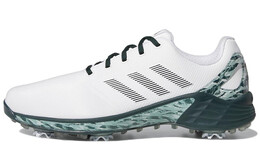 Кроссовки для гольфа ZG21 мужские с низким верхом, белые/зеленые Adidas hp9344
