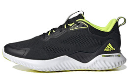Кроссовки AlphaBounce Beyond для бега мужские с низким верхом, черные/зеленые Adidas hp2635