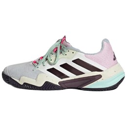 Кроссовки Adidas Barricade 13 Crystal White Aurora Met. Semi Green Spark, белый/черный if7792 | white/black