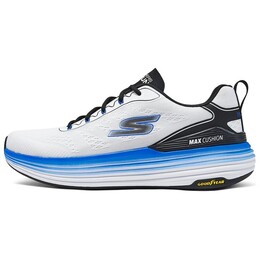 Кроссовки мужские низкие белые/черные/синие Skechers 220930-wbk | white/black
