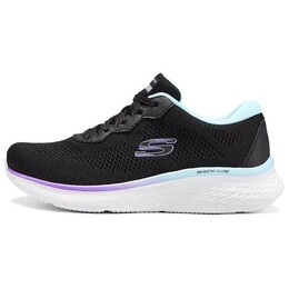 Спортивные кроссовки женские с низким верхом, черные/многоцветные Skechers 150019-bkmt | black/multicolor