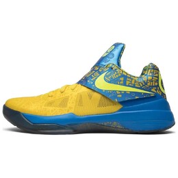 Баскетбольные кроссовки KD 4 унисекс с низким верхом, синие/желтые Nike fz5916-400 | blue/yellow