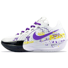 Баскетбольные кроссовки Air Zoom GT Cut 3 унисекс с низким верхом фиолетово-желтые Nike dv2918-102(team373-黑曼巴紫黄) | white