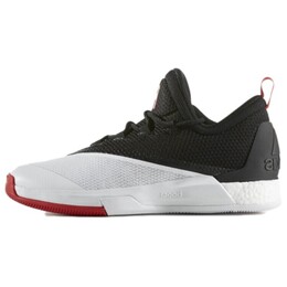 Баскетбольные кроссовки Crazylight Boost 2.5 мужские с низким верхом белые/черные Adidas b42728 | white/black