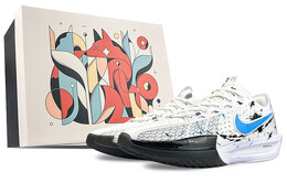 Баскетбольные кроссовки Air Zoom GT Cut 3 мужские низкие черные Nike dv2918-102(team40-蓝钩泼墨s-box) | white