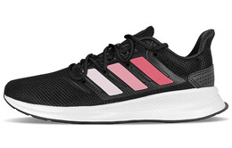 Кроссовки Runfalcon 1.0 мужские низкие розовые/черные Adidas f36199 (teamy-男款渐变彩虹粉黑) | pink/ black