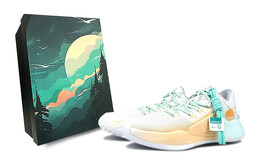 Баскетбольные кроссовки Hyperdunk X мужские с низким верхом оранжевого/зеленого цвета Nike ar0465-100(team76-落日余晖s-box) | white