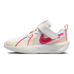 Детские баскетбольные кроссовки Nike Air Zoom GT Cut 3 PS, Peak White / Orange Pink / University Gold / Clear Pink fd7034-102 | peak white / orange pink / university gold / clear pink