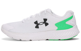 Кроссовки Charged Rogue 3 для бега мужские с низким верхом белого/зеленого цвета Under Armour 3025525-101