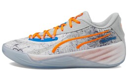 Мужские баскетбольные кроссовки Puma All-Pro Nitro, Gray/Orange 379914-01 | gray/orange