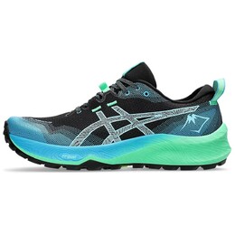 Кроссовки мужские GEL-Trabuco 12 с низким верхом, черные/ярко-голубые Asics 1011b799-002 | black/bright cyan