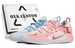 Баскетбольные кроссовки Hyperdunk X мужские с низким верхом, синие/белые/розовые Nike ar0465-100（team63-鸳鸯荆棘sbox） | sky blue