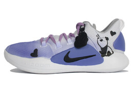 Баскетбольные кроссовки Hyperdunk X мужские с низким верхом фиолетовые/белые/черные Nike ar0465-100(team355-挚爱熊猫紫) | white/purple