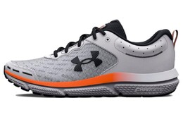 Кроссовки Charged Assert 10 для бега мужские с низким верхом серые/оранжевые Under Armour 3026175-101