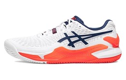 Теннисные кроссовки Asics Gel-Resolution 9 Мужчины, White/Cosmic Clay/Dusty Cactus 1041a375-102 | white/cosmic clay/dusty cactus