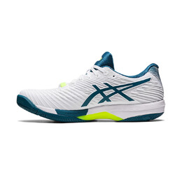 Мужские теннисные кроссовки Asics Solution Speed FF 2, White/Green 1041a182-102 | white/green