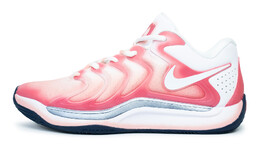 Баскетбольные кроссовки KD 17 мужские с низким верхом белые/розовые Nike fj9488 -101(team258-乳腺癌粉） | white/pink