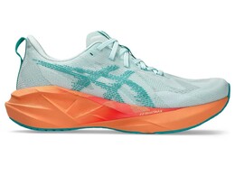 Беговые мужские кроссовки Asics Novablast 5, Soothing Sea/Wave Teal, бирюзовый/оранжевый 1011b974 400 | teal