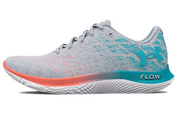 Кроссовки Flow Velociti Wind 2 женские с низким верхом серо-синие Under Armour 3024911-103