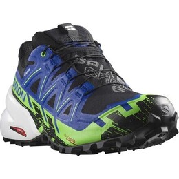 Кроссовки для бега по пересеченной местности Spikecross 6 GTX Salomon, цвет Black/Surf The Web/Green Gecko salzabe-blsuthwegrge-us70uk65 | black/surf the web/green gecko