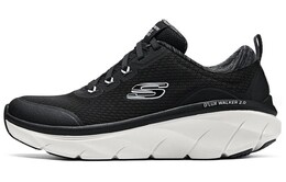 Кроссовки женские с низким верхом, черные Skechers 150095-bkw | black