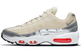 Кроссовки Air Max 95 женские с низким верхом Marfil/серебристый Nike ct1935-100