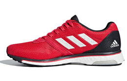 Кроссовки Adizero Adios 4 мужские низкие красные/белые Adidas b37308