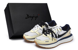 Кроссовки женские Phoenix Waffle Running Shoes Low-top Yellow/white/black Nike fz3600-072(team80-女心动讯号黄s-box) | lemonade/metallic gold coin/black