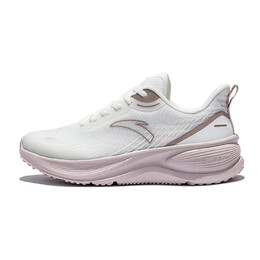 Кроссовки для бега из коллекции Running, женские, низкие, цвет слоновой кости, белый/лотосовый пепел Anta 122435521u-4 | ivory white/lotus ash