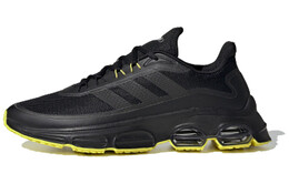 Кроссовки для бега Quadcube мужские с низким верхом, черные/желтые Adidas eh2545