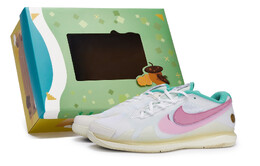 Теннисные кроссовки Air Zoom Vapor Pro унисекс с низким верхом розового цвета Nike, белый/розовый hm3705-141(team80-男女云澈粉sbox) | white/pink
