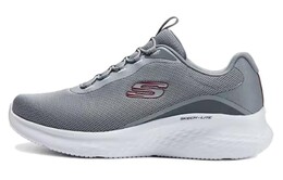 Кроссовки мужские с низким верхом серые/красные Skechers 232599-gyrd | gray/red