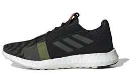 Кроссовки мужские Senseboost Go Running с низким верхом, черные/зеленые Adidas ee9581